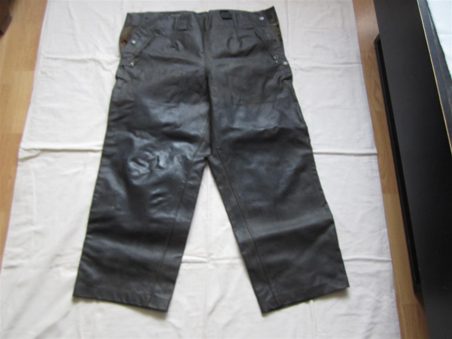 WW2 WH Pioneer Leather Protective Trousers